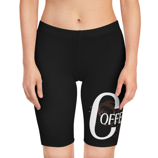 Women's Bike Black Shorts - COFFEEBRE