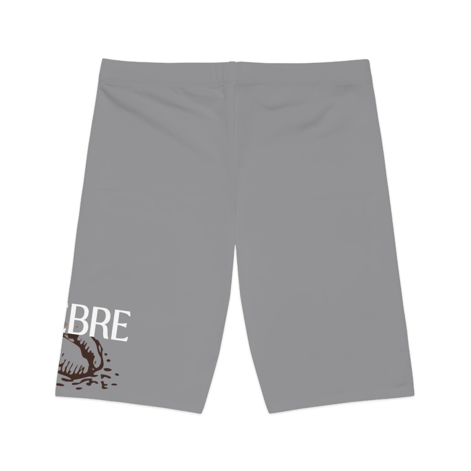 Women's Biker Sports Grey Shorts - COFFEEBRE