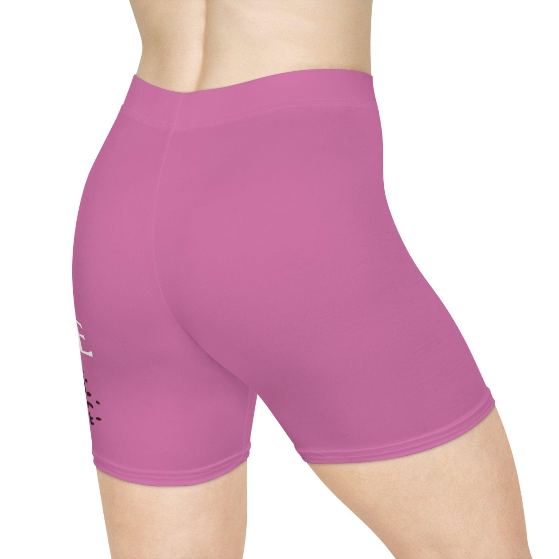 Women's Light Pink Biker Shorts