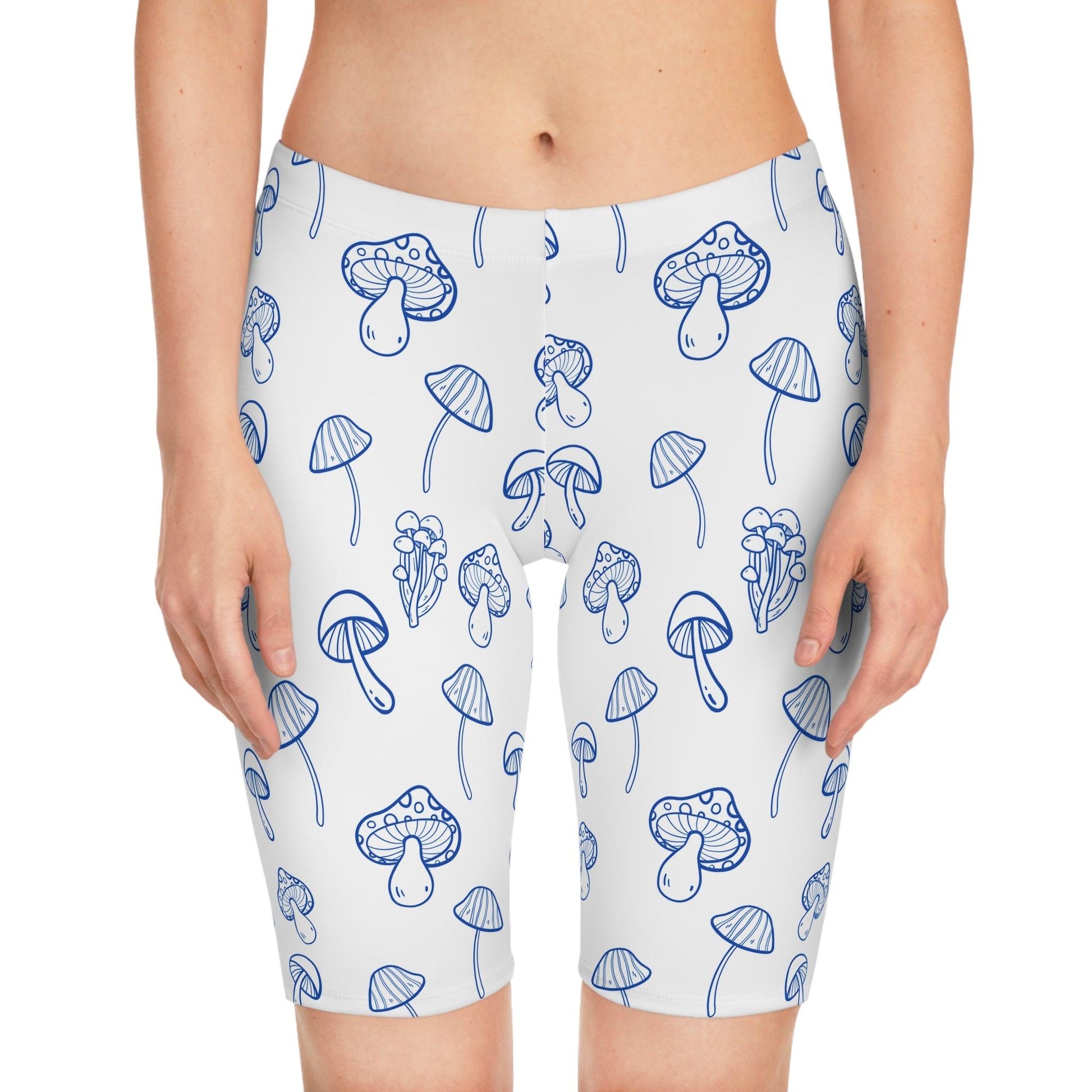 Women's Mushroom Bike Shorts - COFFEEBRE