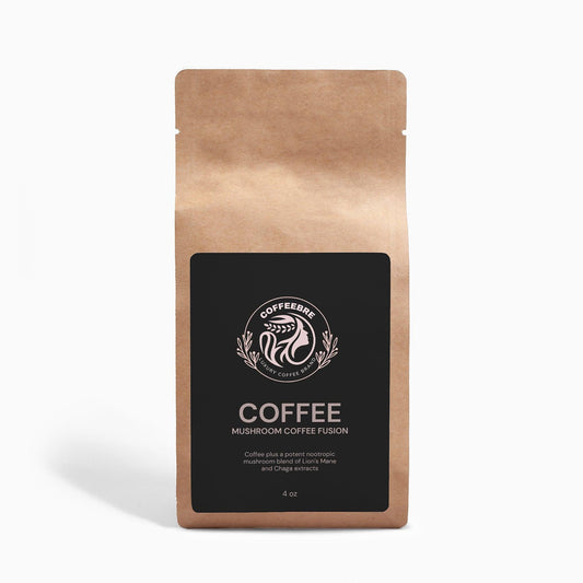 Coffeebre Mushroom Coffee Fusion - Lion’s Mane & Chaga 4oz - COFFEEBRE